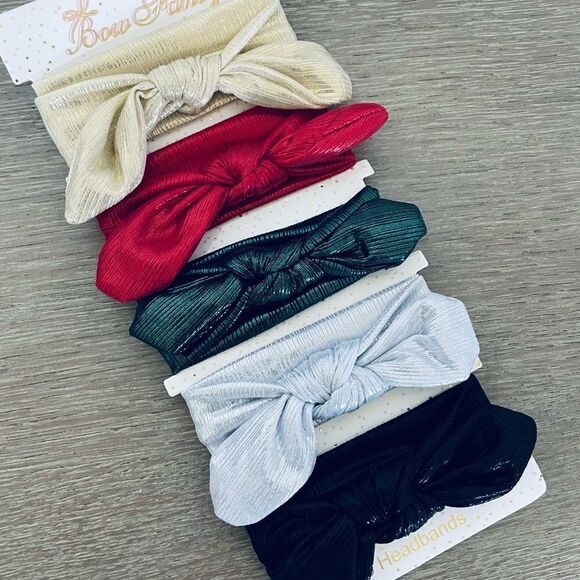 5-pc Baby Headbands Christmas Holiday Gift Set - Picture 2 of 3